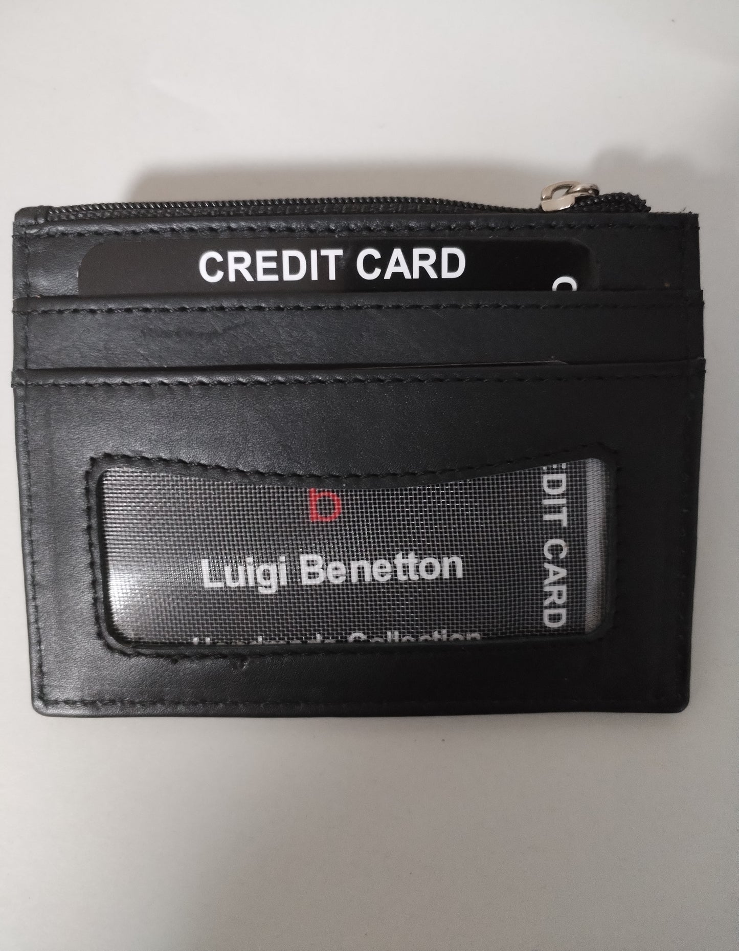 Portafoglio porta card portamonete in pelle